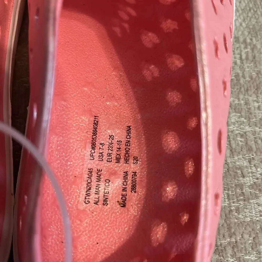 Kids Pink Star Slip-On Shoes